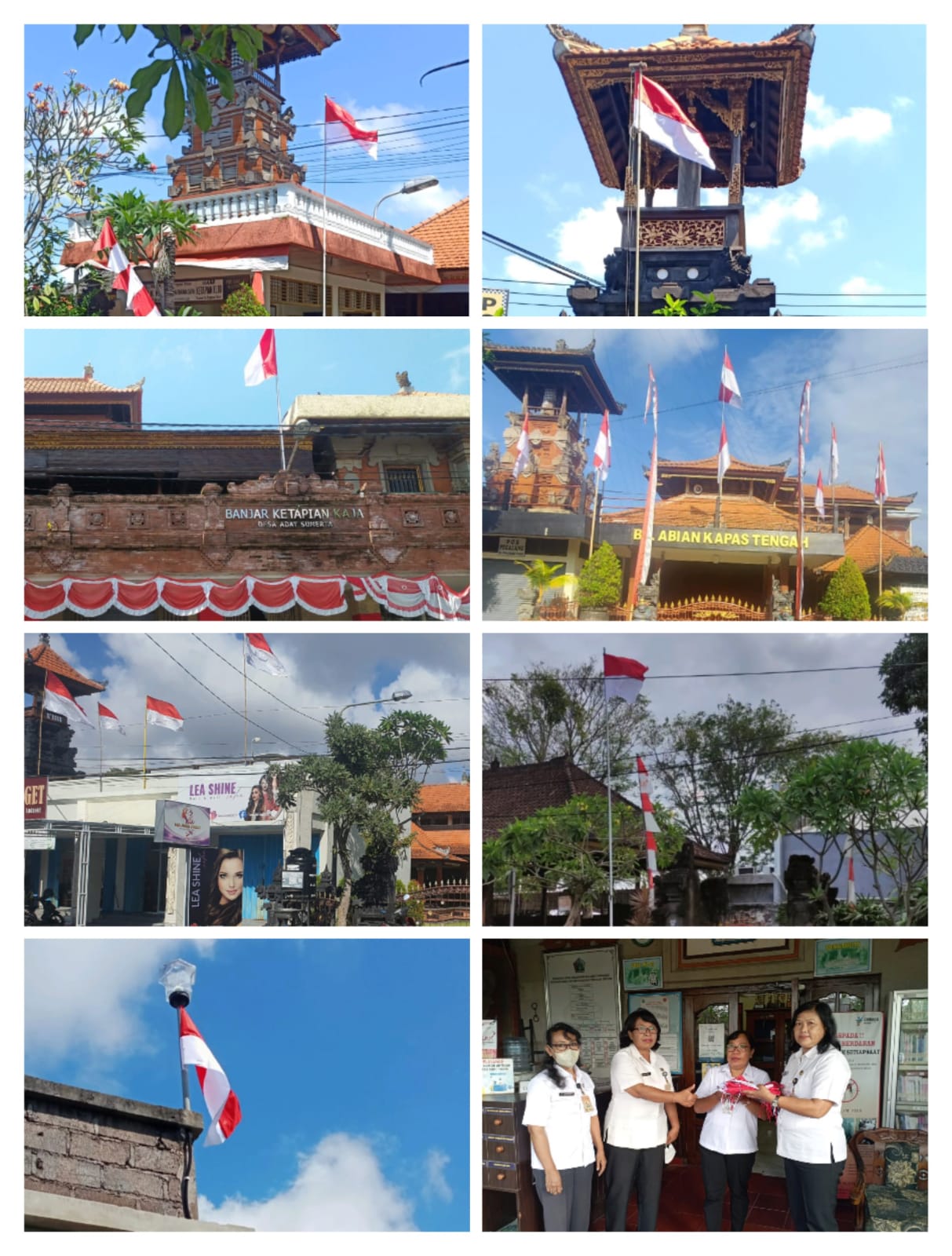 Penyerahan Bendera Merah Putih oleh DPKP Kota Denpasar
