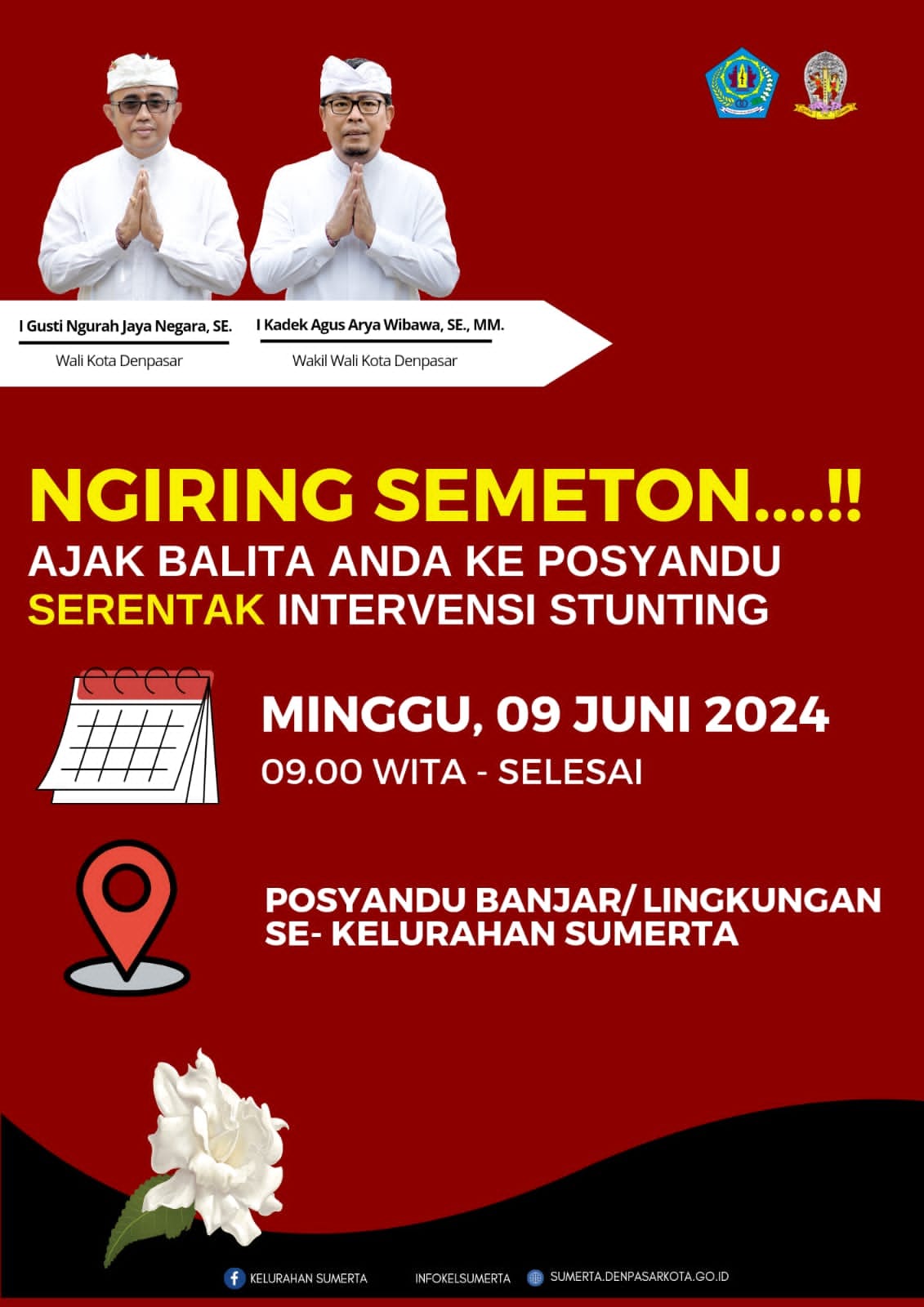 Ajak balita anda ke Posyandu SERENTAK Intervensi Stunting pada Hari Minggu, 09 Juni 2024, Pukul 09.0