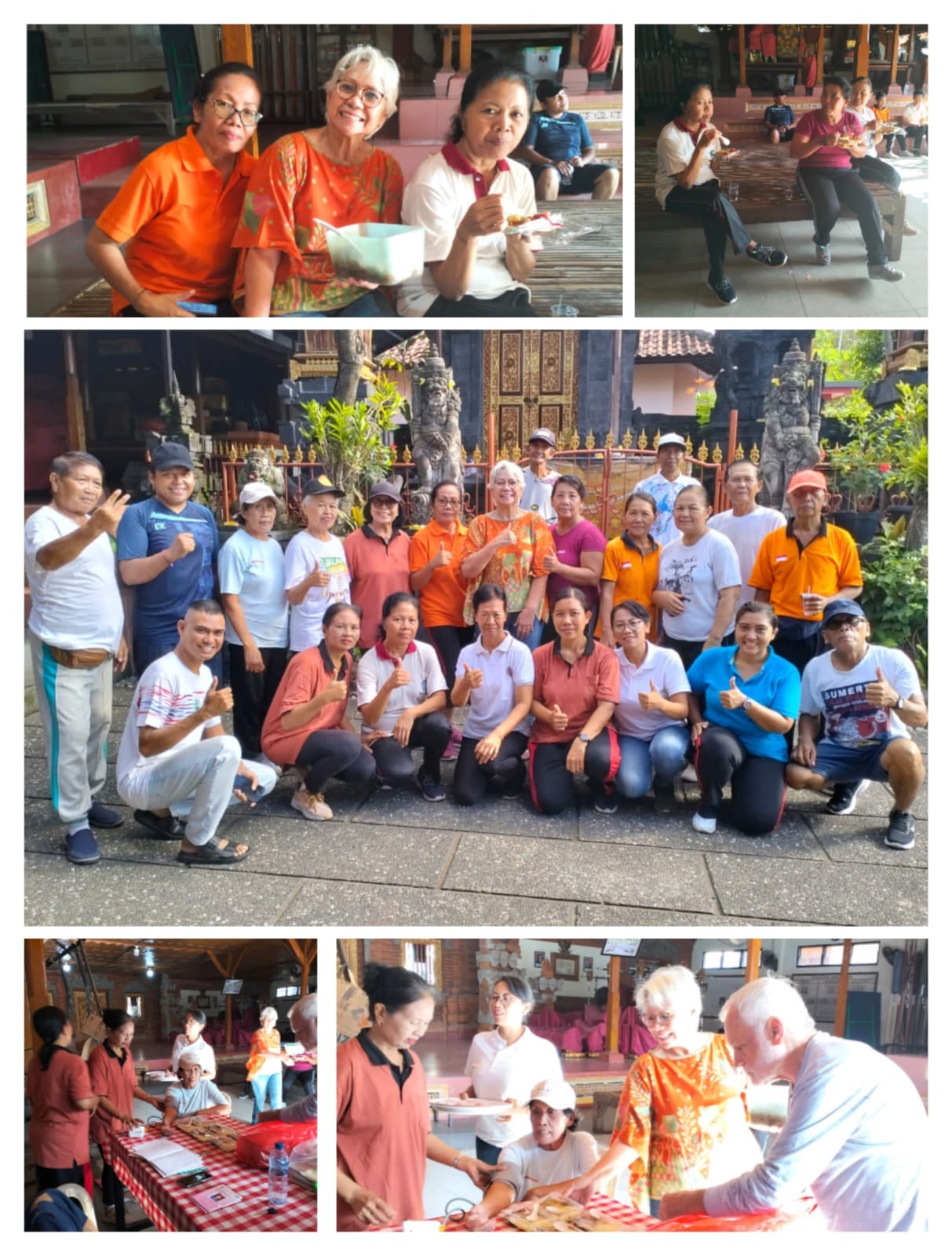 Senam lansia di banjar/lingkungan Ketapian Kelod, Kelurahan Sumerta