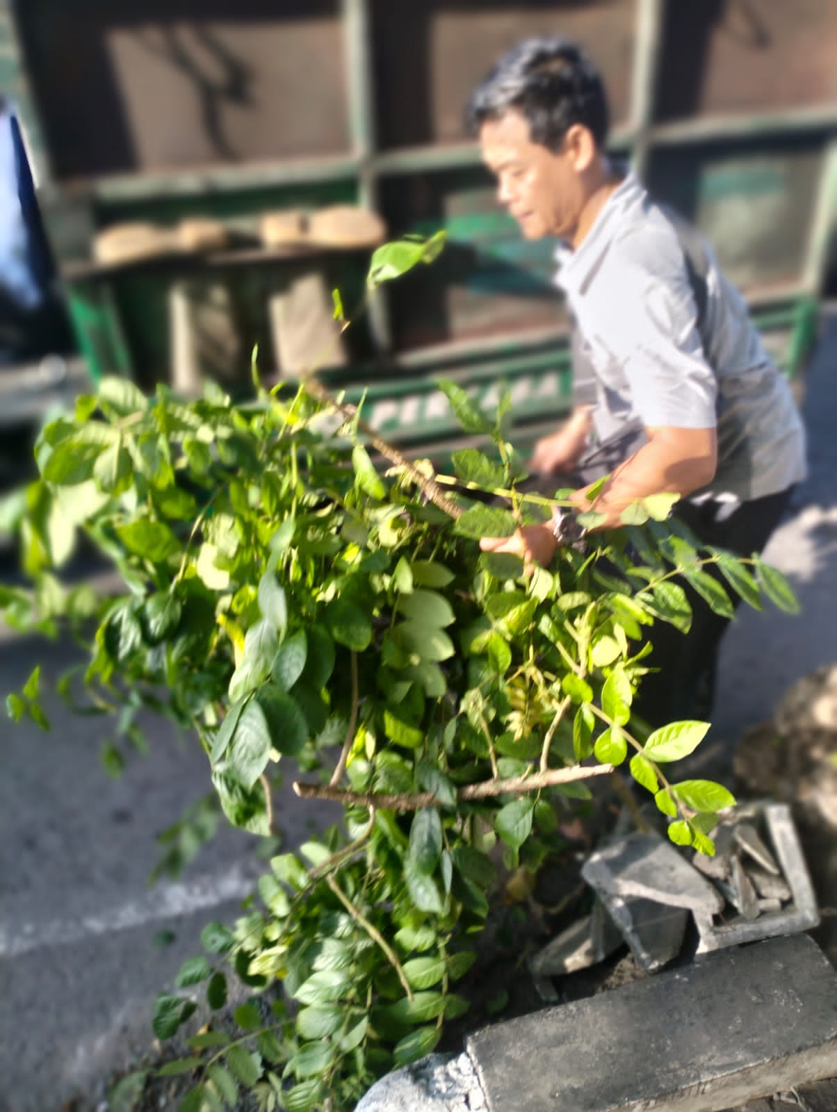 Giat bersih lingkungan demi terwujudnya kenyamanan dan keasrian