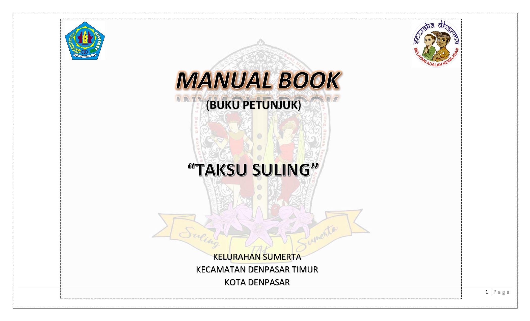 MANUAL BOOK TAKSU SULING