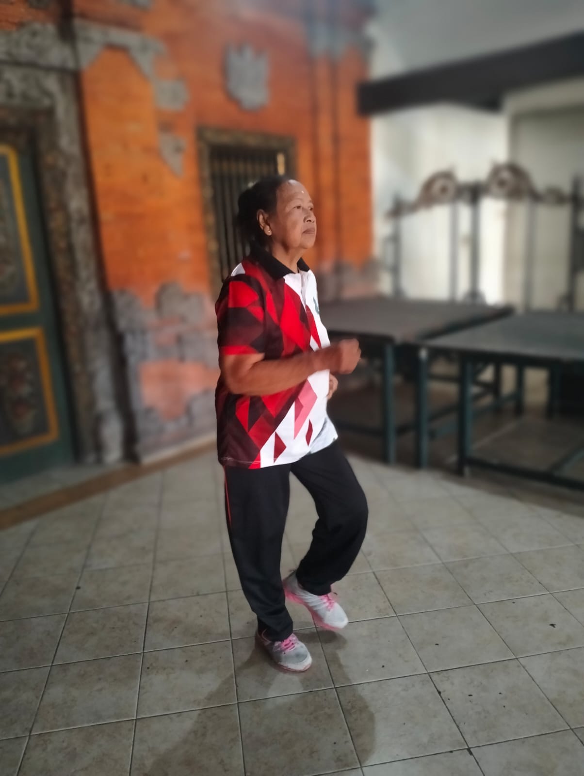 Senam lansia yang dilaksanakan secara berkala maupun berkelanjutan di banjar/lingkungan Abian Kapas 