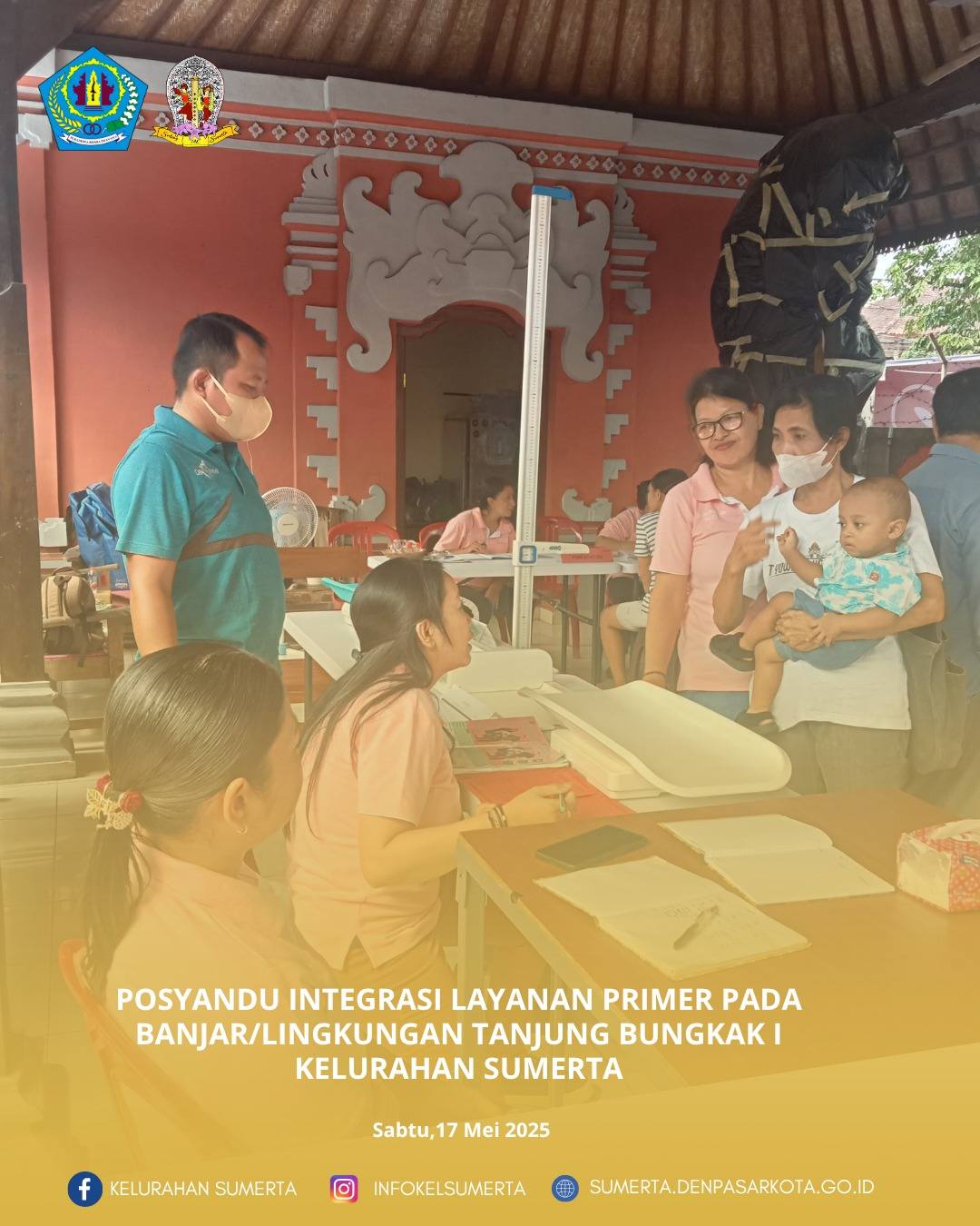 Pemantauan kondisi kesehatan melalui kegiatan posyandu Integrasi Layanan Primer (ILP) bagi seluruh s