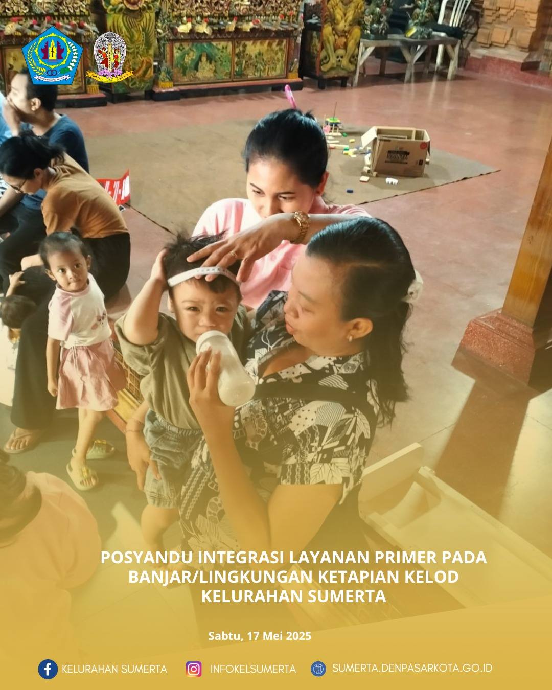 Pemantauan kondisi kesehatan melalui kegiatan posyandu Integrasi Layanan Primer (ILP) bagi seluruh s