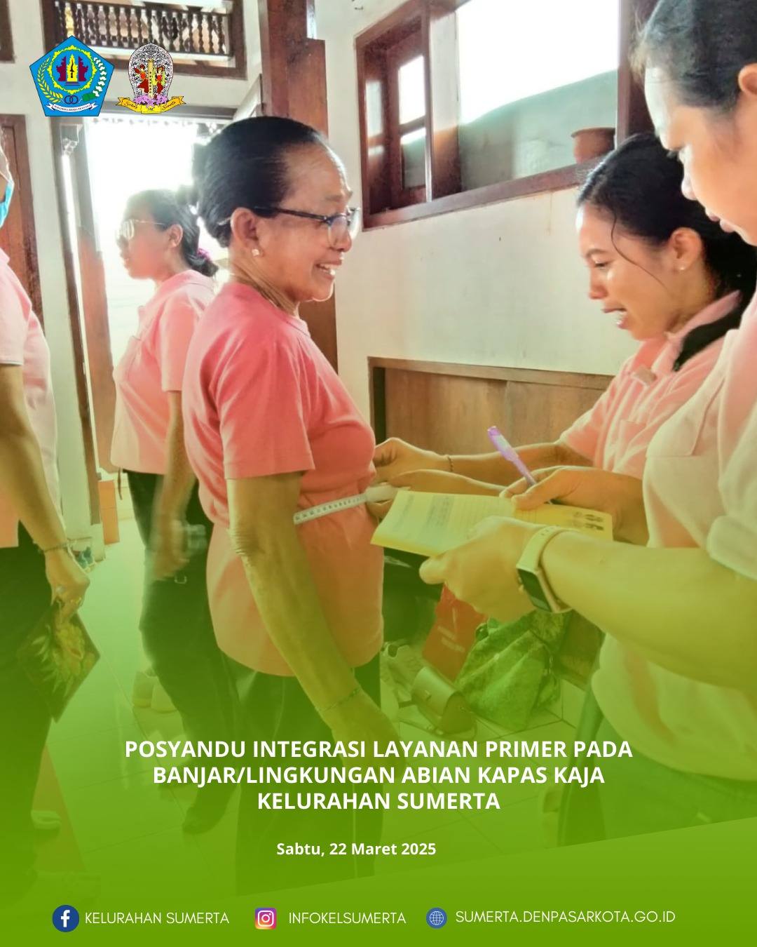 Pemantauan kondisi kesehatan melalui kegiatan posyandu Integrasi Layanan Primer (ILP) bagi seluruh s