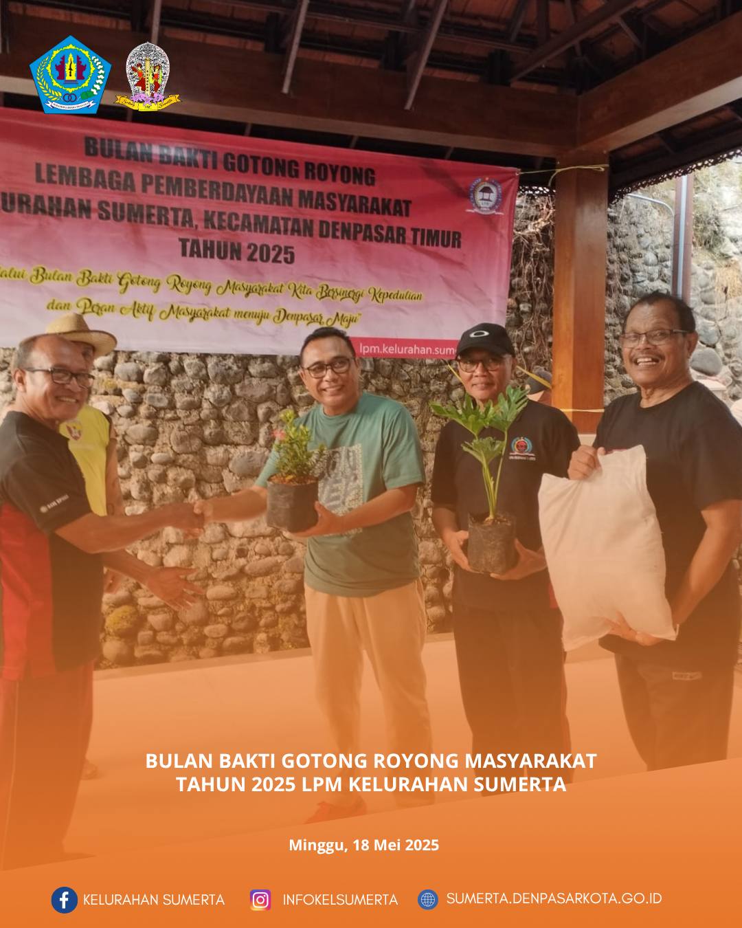 Bulan bakti gotong royong masyarakat (BBGRM) tahun 2025 yang diselenggarakan oleh LPM Kelurahan Sume
