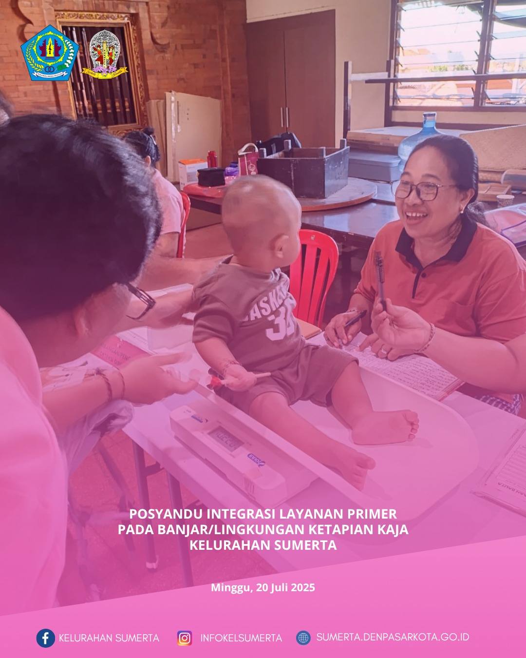 Pemantauan kondisi kesehatan melalui kegiatan posyandu Integrasi Layanan Primer (ILP) bagi seluruh s