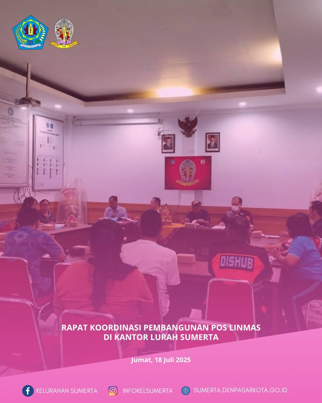Rapat Koordinasi terkait persiapan pelaksanan pekerjaan konstruksi pembangunan Pos Jaga Kamtibmas Sa