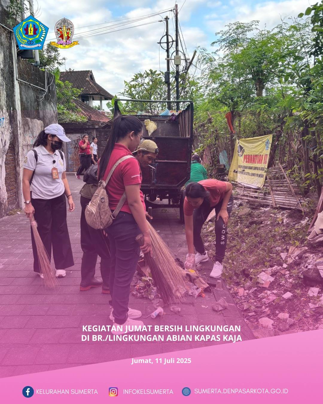 Sinergitas bersama dalam upaya mewujudkan lingkungan yang bersih, sehat dan nyaman di Jalan Subita G