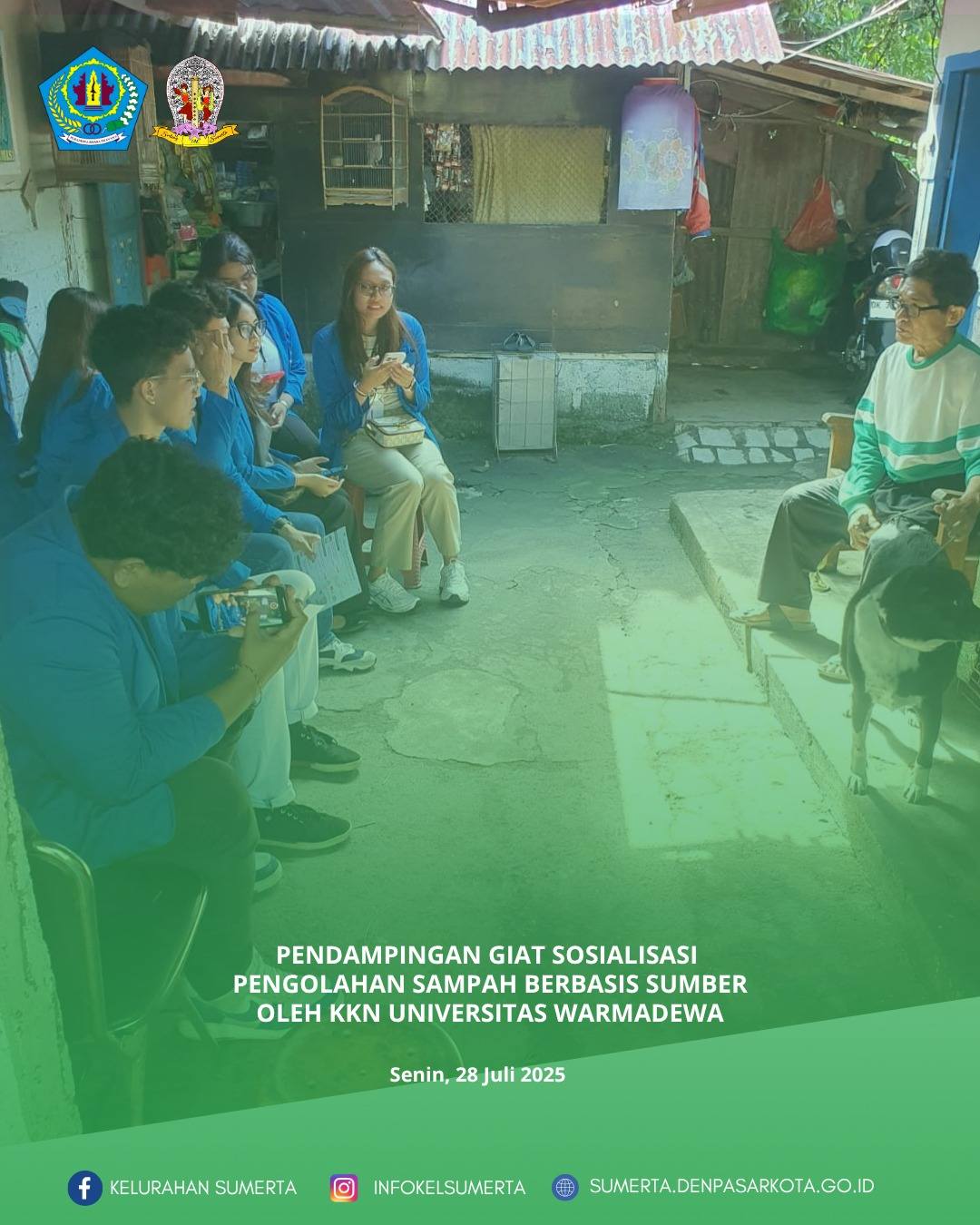 Pendampingan giat sosialisasi pengolahan sampah plastik sesuai Surat Edaran Gubernur Bali Nomor 09 T