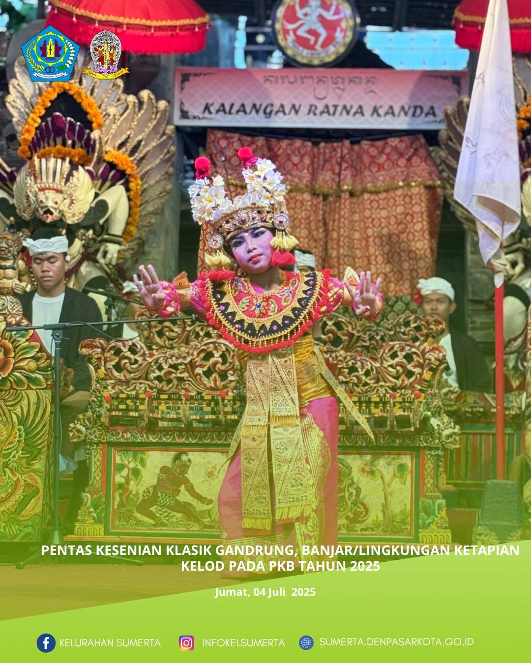 Pentas Kesenian Klasik Gandrung, Banjar/Lingkungan Ketapian Kelod pada Pesta Kesenian Bali (PKB) Tah