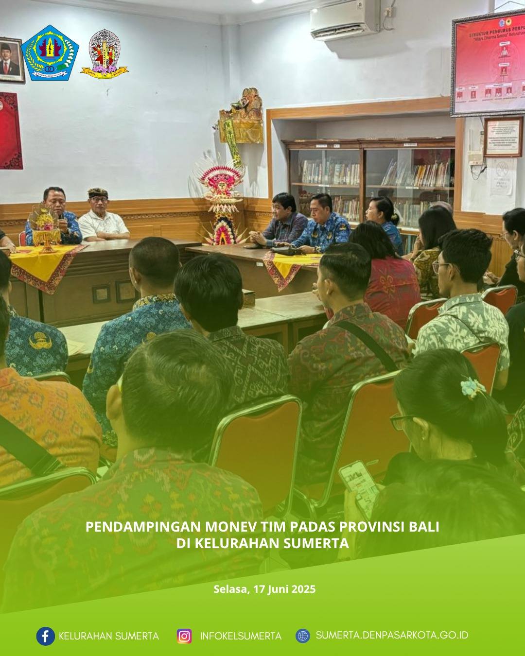 Pendampingan Kegiatan monitoring dan evaluasi pelaksanaan Pergub 47/2019, Pergub 97/2018 dan Surat E