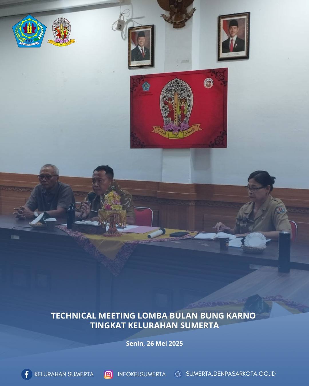 Technical Meeting Lomba Bulan Bung Karno Tingkat Kelurahan Tahun 2025 yang dipimpin langsung  oleh L