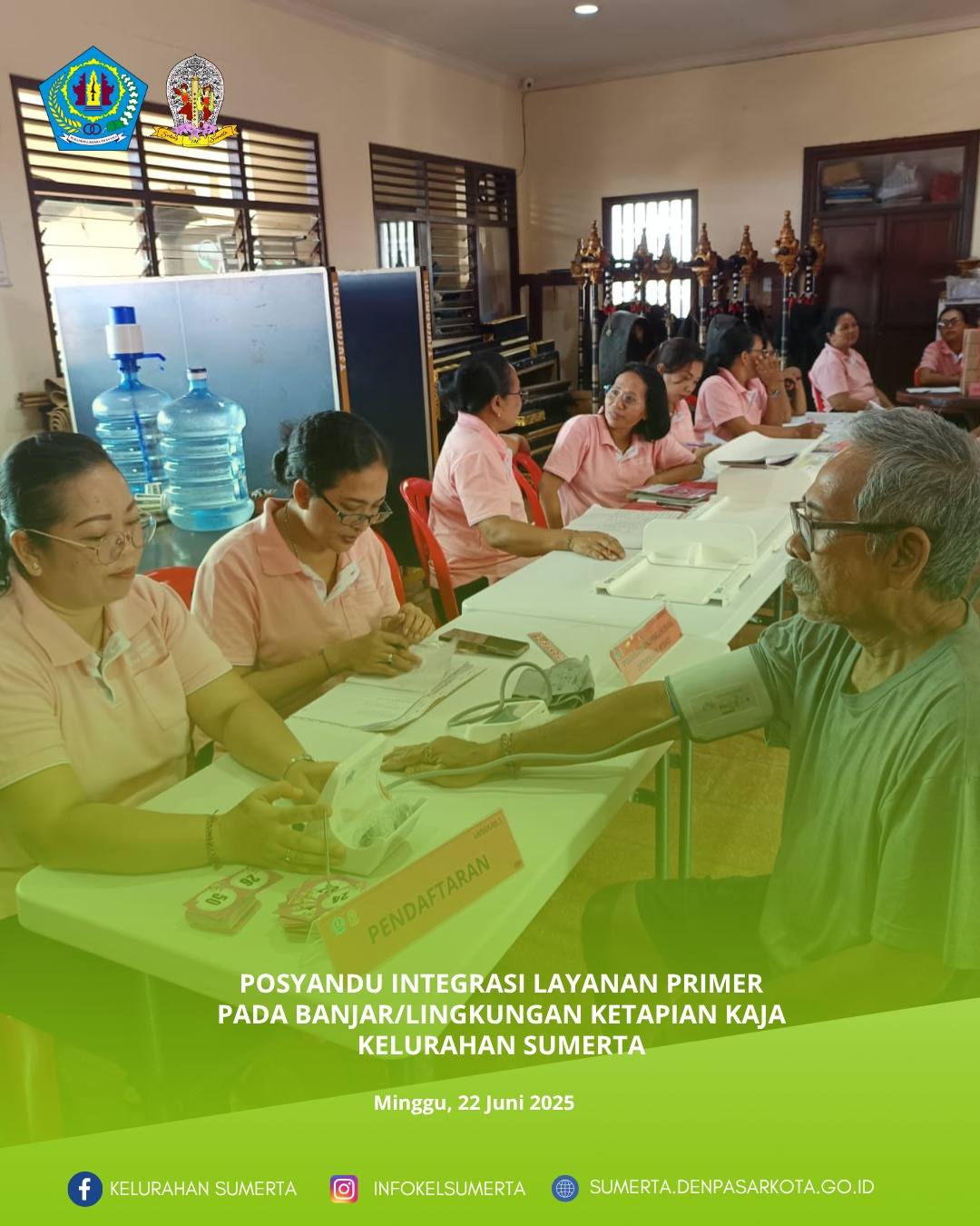 Pemantauan kondisi kesehatan melalui kegiatan posyandu Integrasi Layanan Primer (ILP) bagi seluruh s