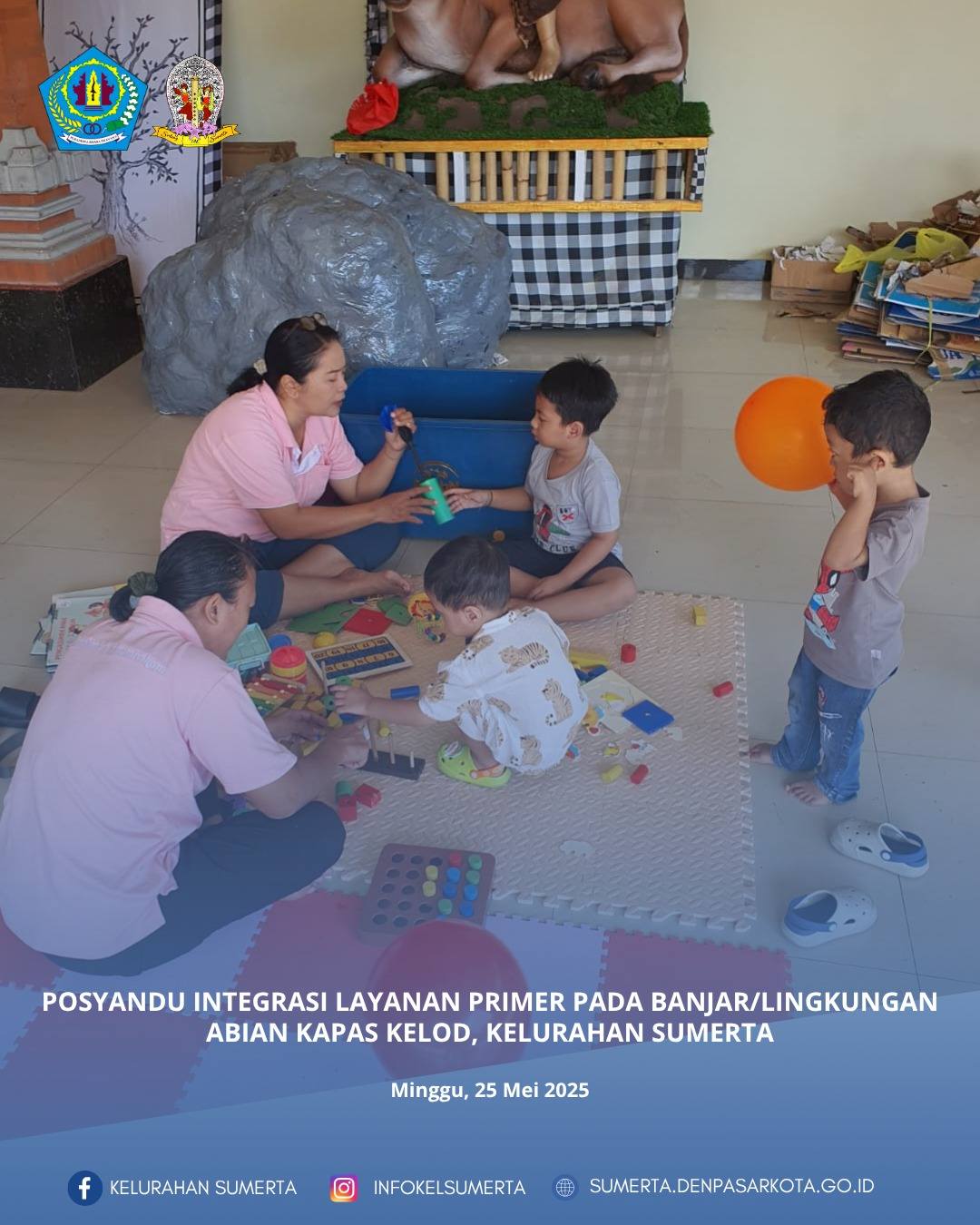 Pemantauan kondisi kesehatan melalui kegiatan posyandu Integrasi Layanan Primer (ILP) bagi seluruh s