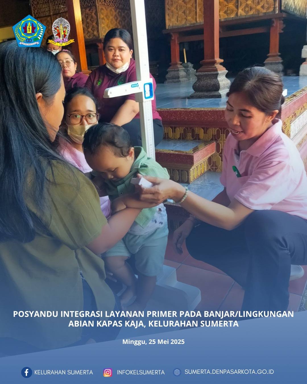 Pemantauan kondisi kesehatan melalui kegiatan posyandu Integrasi Layanan Primer (ILP) bagi seluruh s