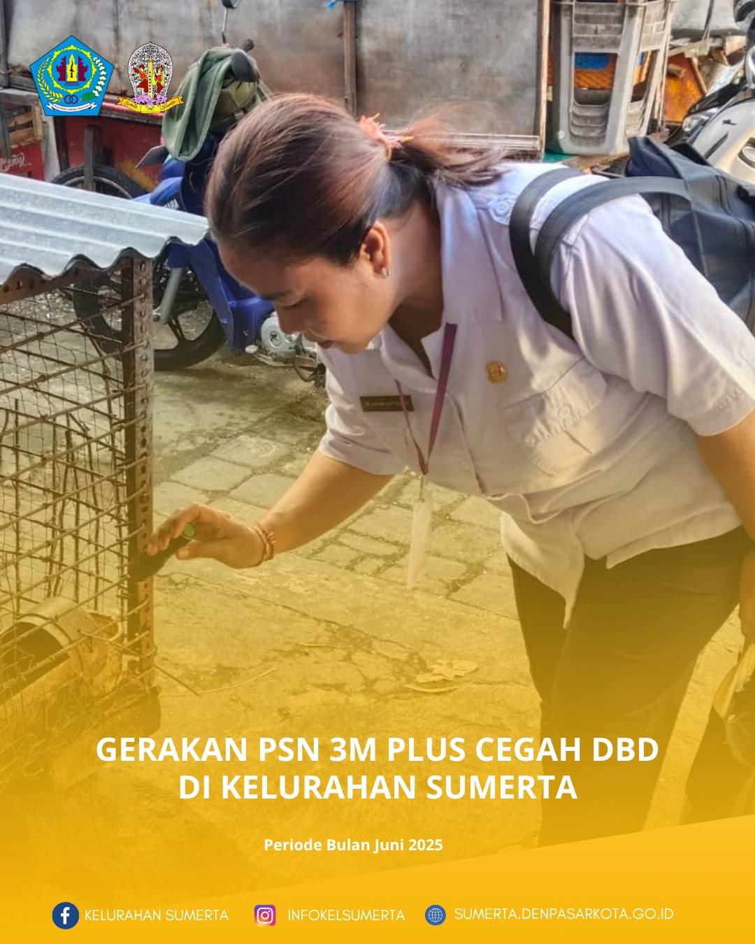 Optimalisasi Gerakan PSN 3M Plus Cegah DBD serta sosialisasi & edukasi pilah sampah berbasis sumber 