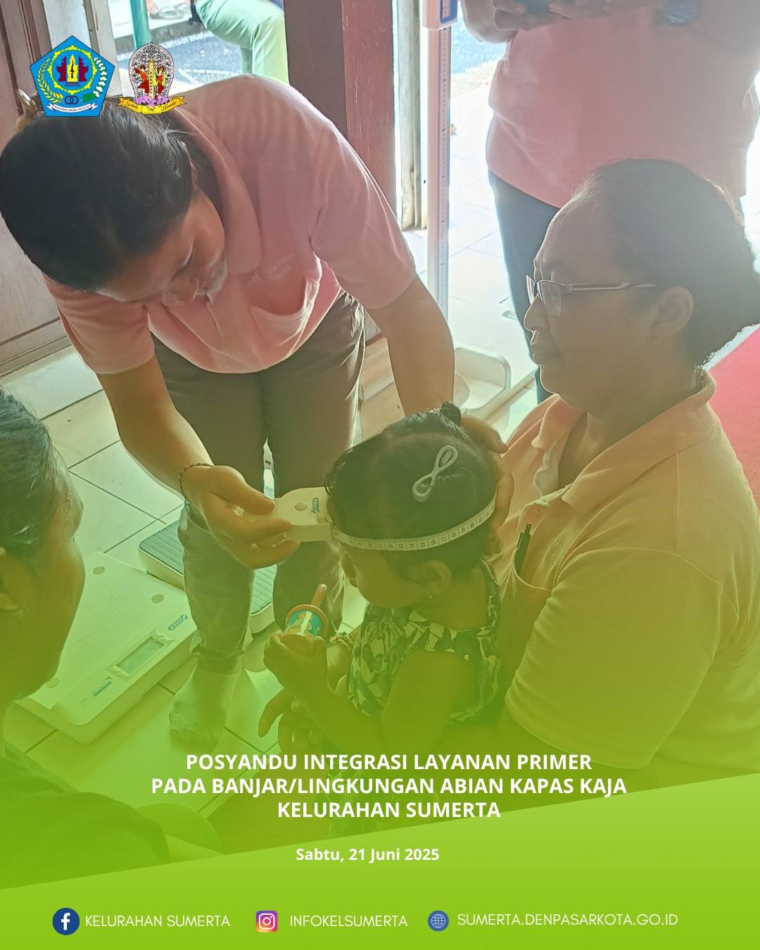 Pemantauan kondisi kesehatan melalui kegiatan posyandu Integrasi Layanan Primer (ILP) bagi seluruh s