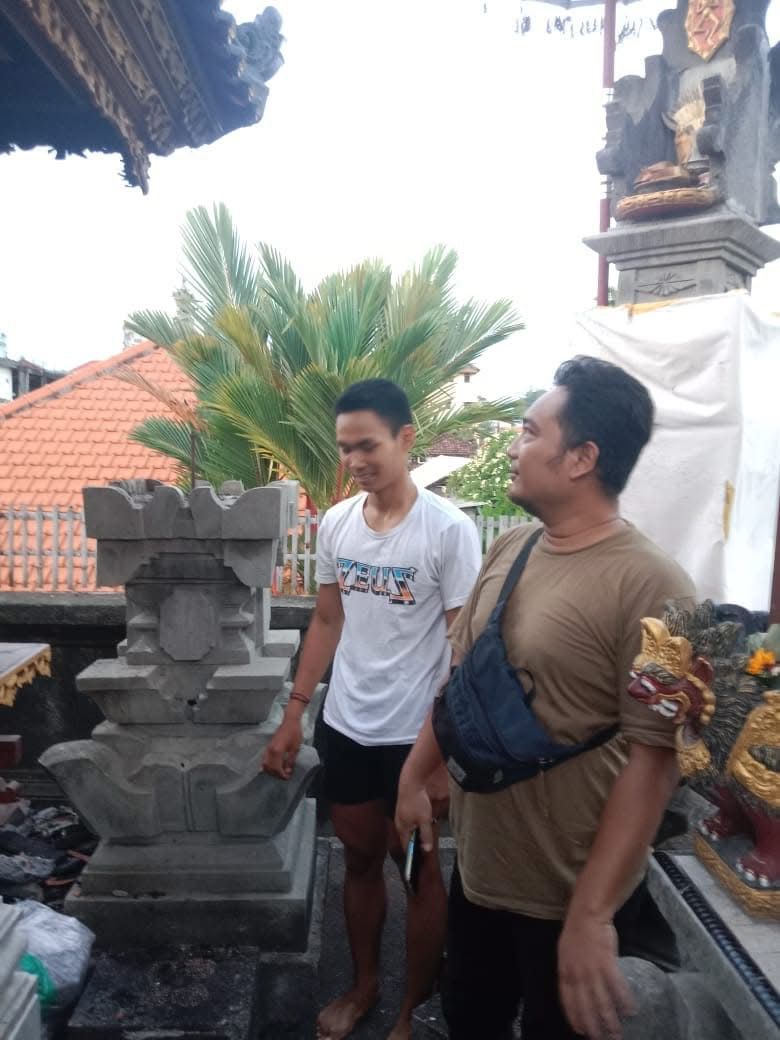 Pemantauan dan Penanganan Kebakaran Pelinggih di Jalan SMA N 3 Denpasar