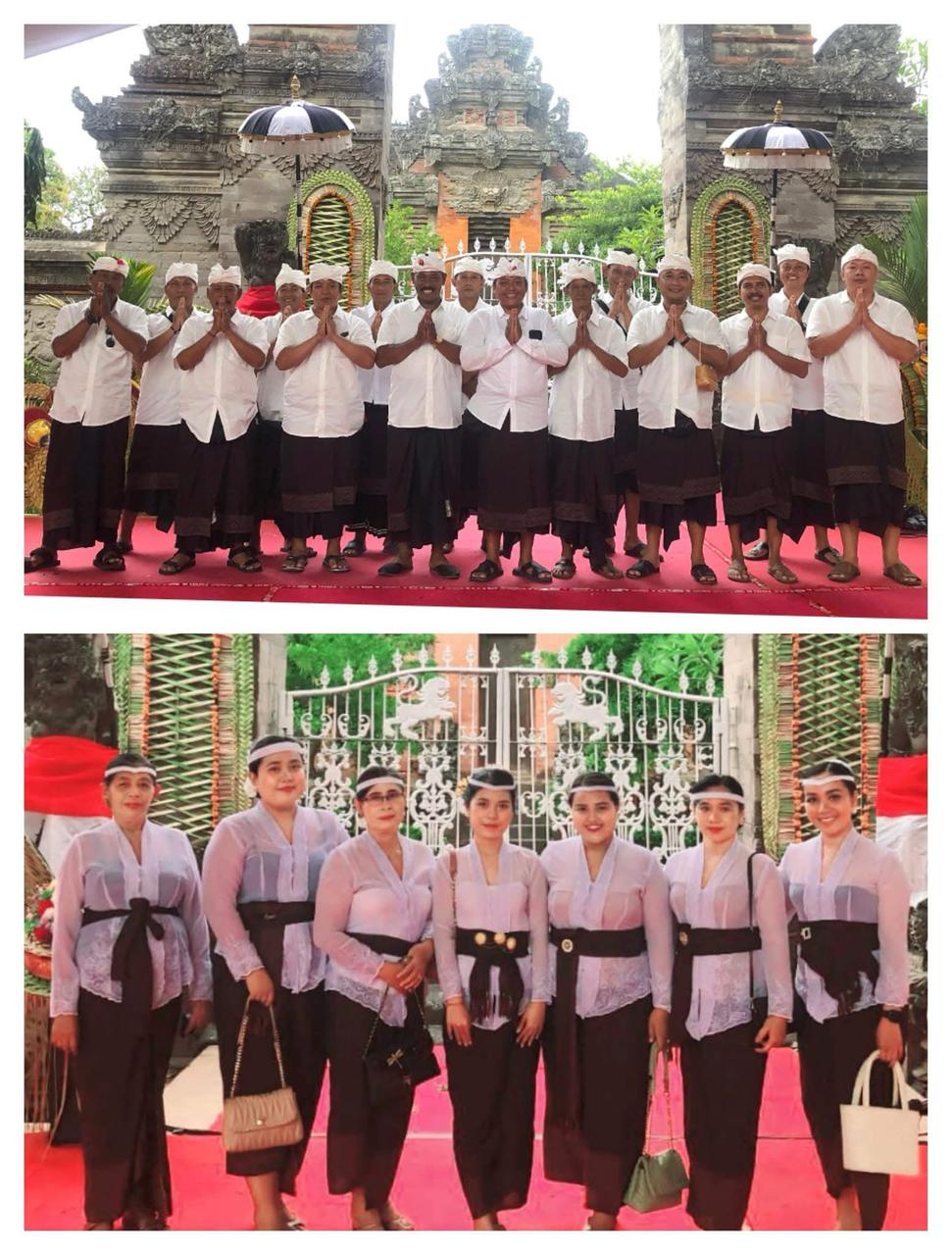 Bhakti penganyar kelurahan sumerta pada rangkaian karya pedudusan agus pura jagatnatha