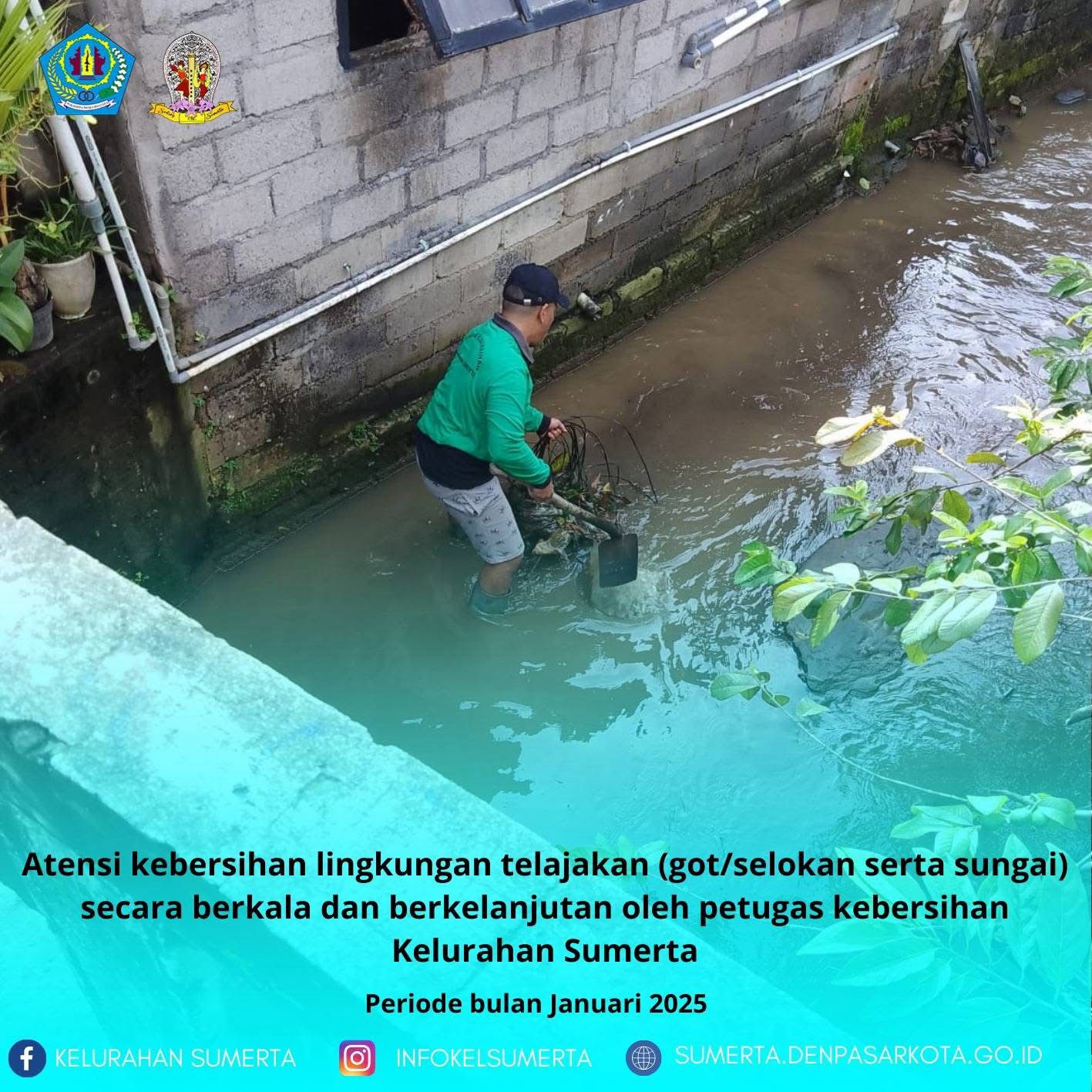 Resik Ring Palemahan Atensi Kebersihan Lingkungan telajakan sungai