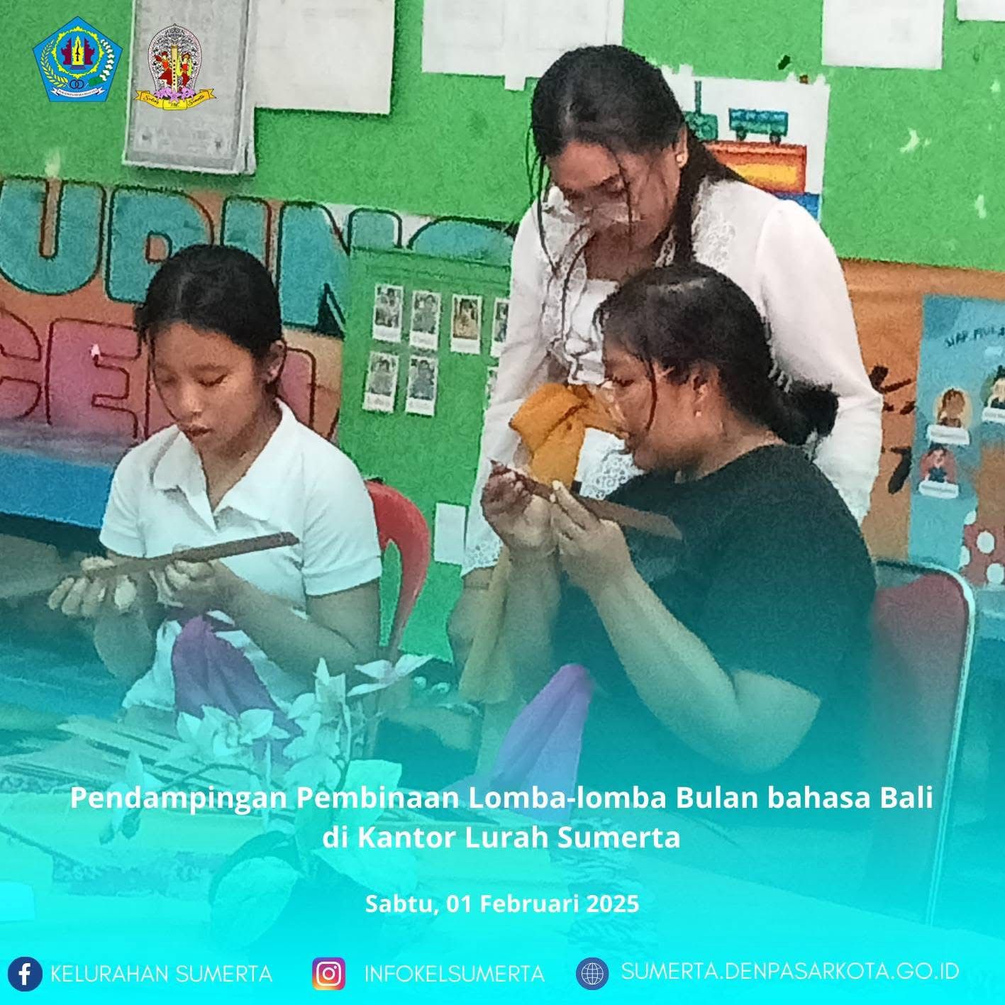 Kegiatan pendampingan latihan lomba-lomba terkait bulan bahasa