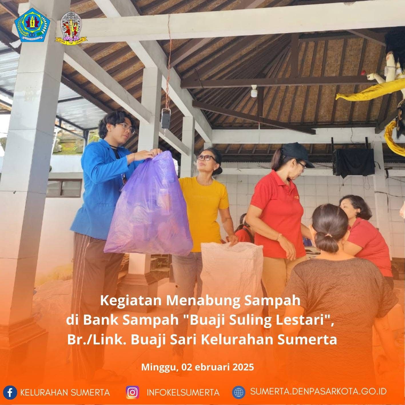 Kegiatan Bank Sampah di Lingkungan Buaji Sari 