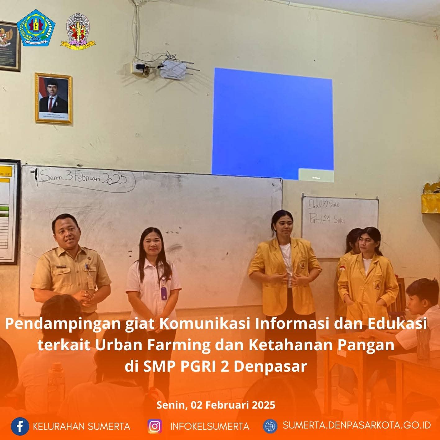 Pendampingan Giat KKN UNDIKNAS di SMP PGRI 2 Denpasar