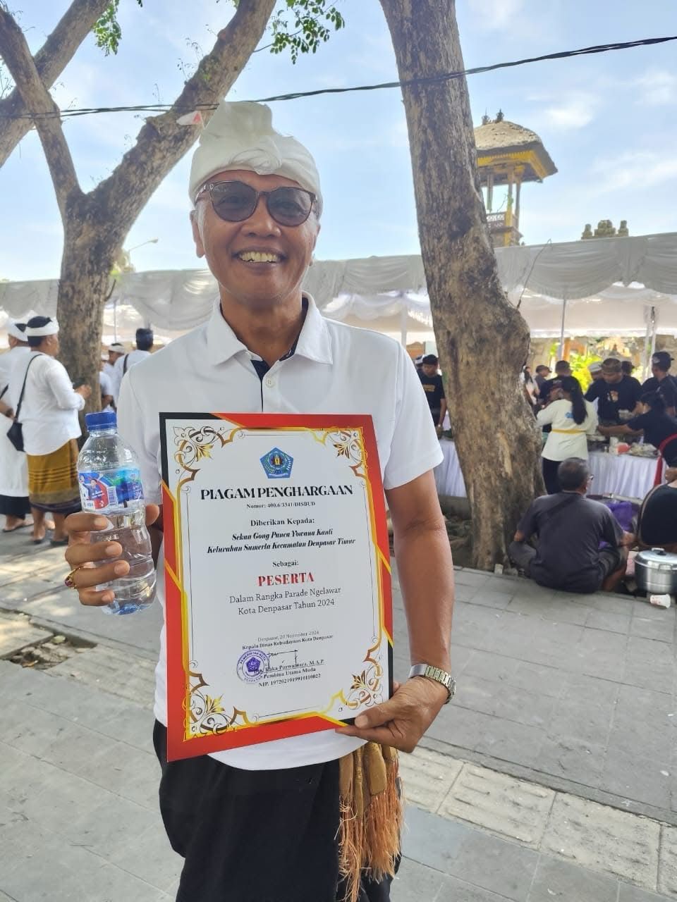 Partisipasi Panca Yowana Kanti Kelurahan Sumerta dalam Parade Ngelawar Kota Denpasar 2024