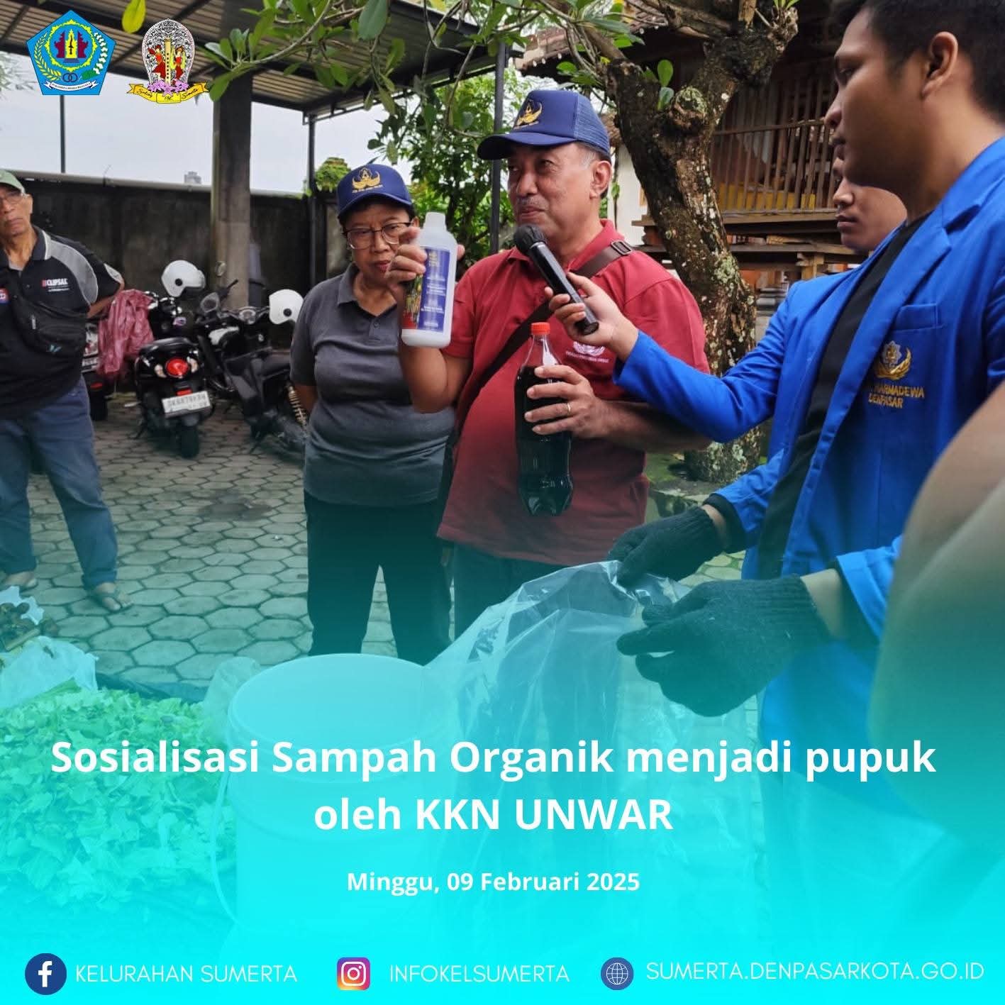 Sosialisasi Sampah Organik di Br Buaji Sari oleh KKN WARMADEWA