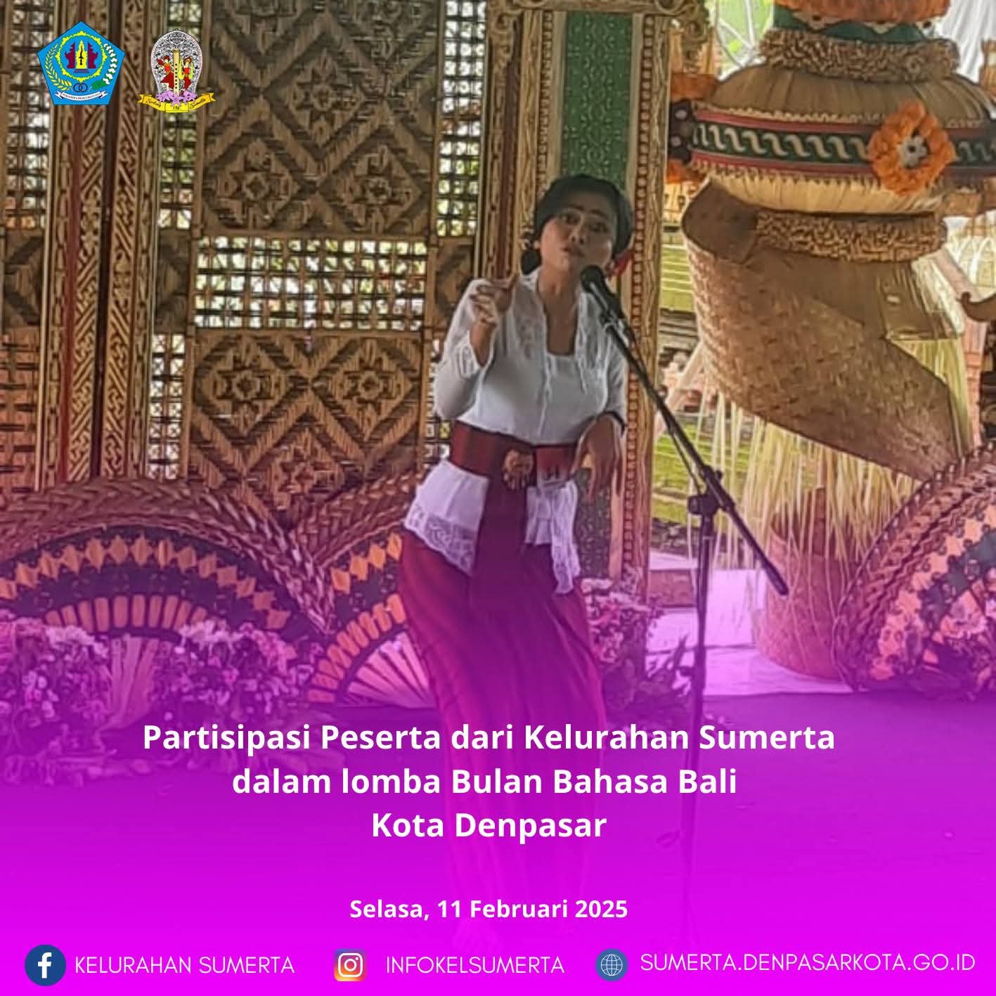 Partisipasi Peserta Kelurahan Sumerta dalam Bulan Bahasa Bali 2025