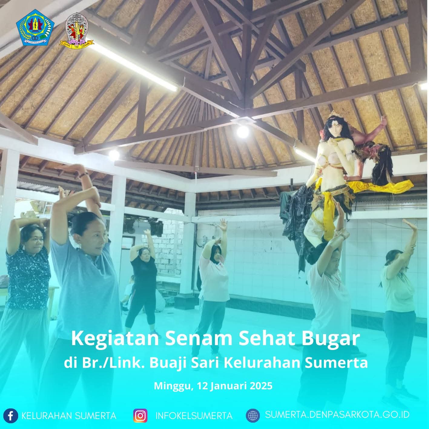 Senam Sehat Bugar Banjar Buaji Sari Kelurahan Sumerta
