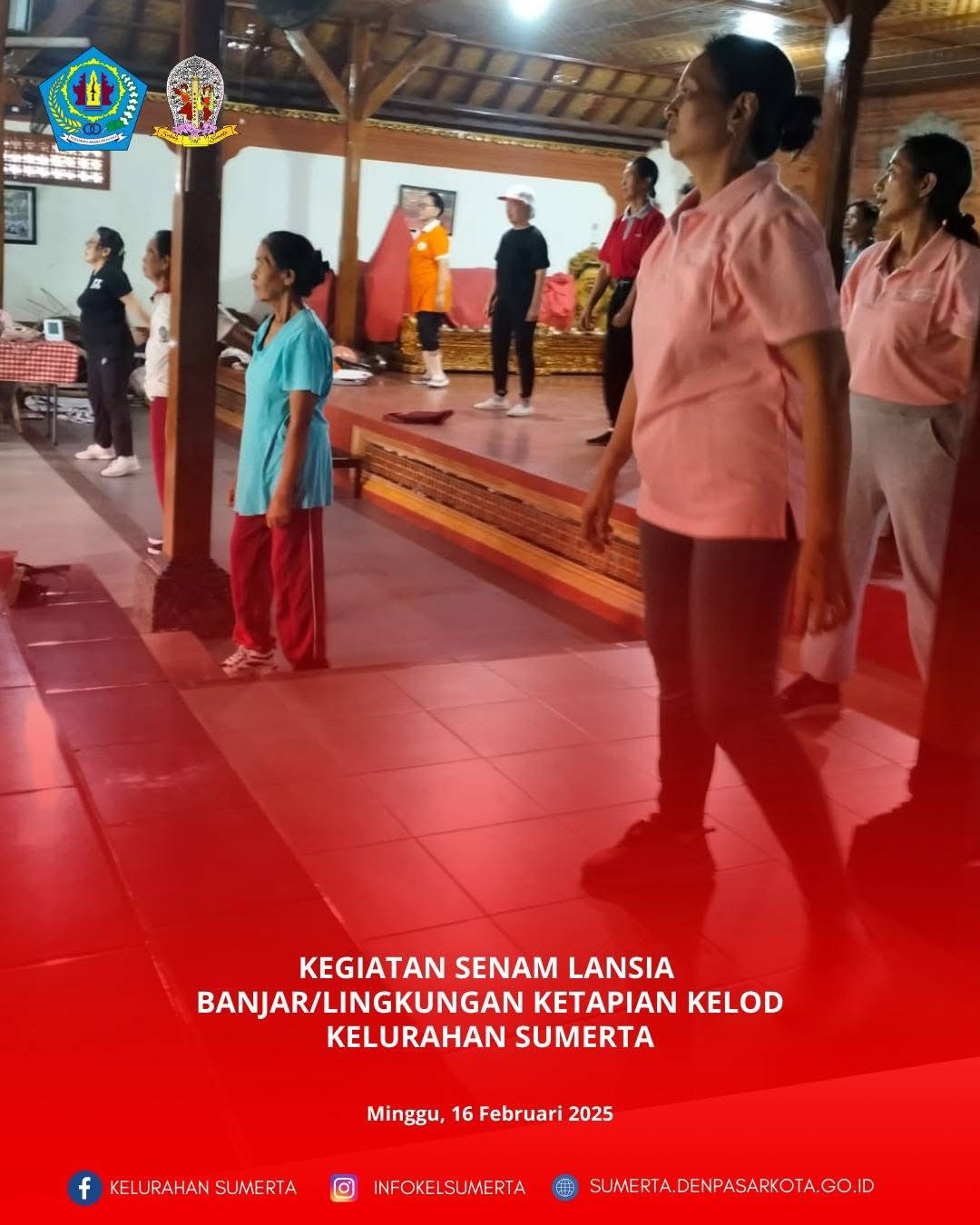 Kegiatan Senan Lansia di Banjar Ketapian Kelod