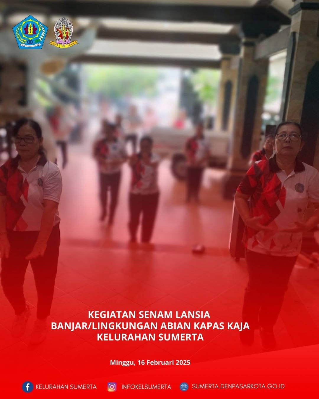 Kegitan Senam Lansia Banjar Abian Kapas Kaja