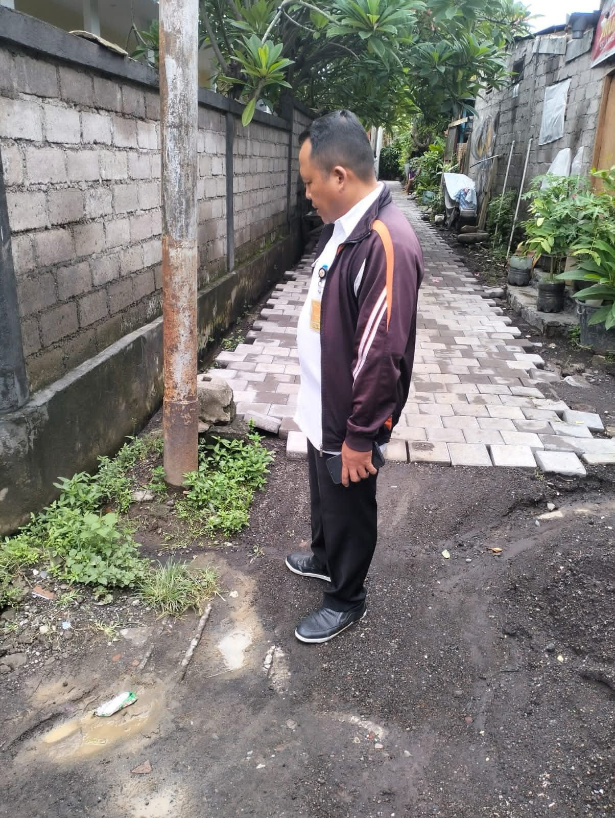 Pemantauan Pavingsasi di Jl. Katrangan XX, Ketapian Kelod