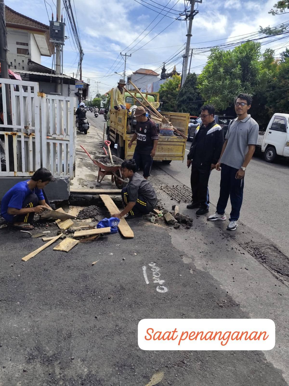 Penanganan Perbaikan Jalan Akasia III Lingkungan/Banjar Buaji Sari