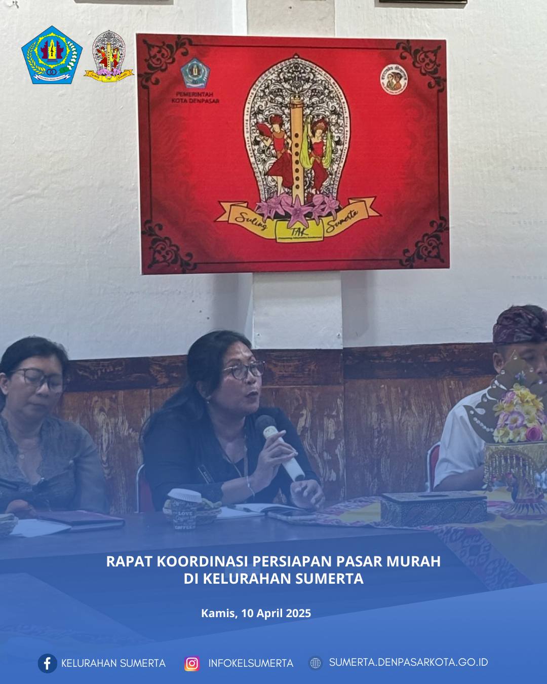 Rapat koordinasi persiapan pelaksanaan acara pasar murah dalam rangka pengendalian inflasi di Kota D