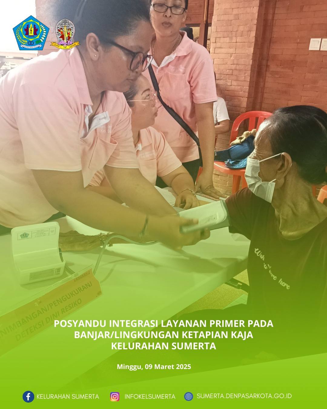 Pemantauan kondisi kesehatan melalui kegiatan posyandu Integrasi Layanan Primer (ILP) bagi seluruh s