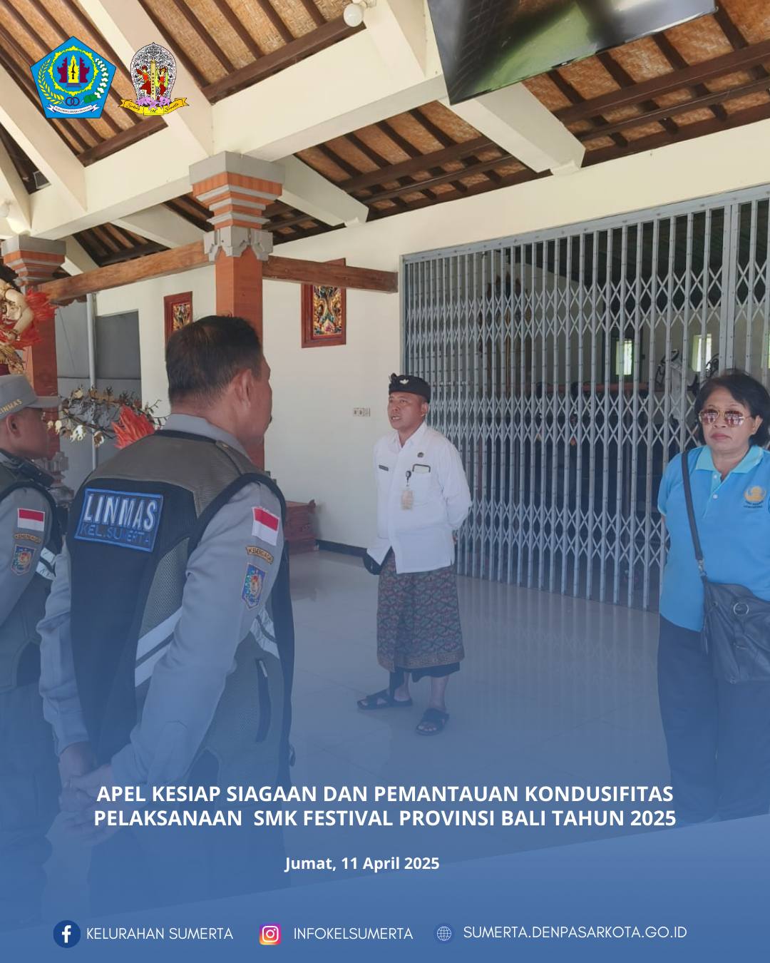Apel kesiapsiagaan dan pemantauan kondusifitas kamtibmas pelaksanaan  SMK Festival Provinsi Bali tah