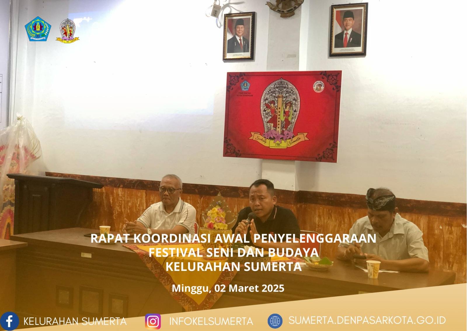  Rapat koordinasi awal penyelenggaraan Festival Seni dan Budaya Kelurahan Sumerta