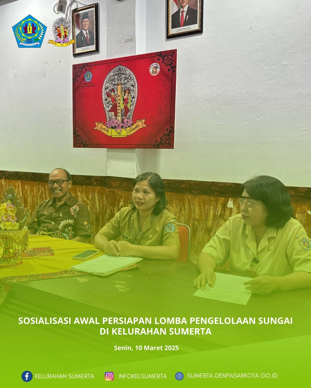 Sosialisasi awal persiapan lomba pengelolaan sungai dari Dinas Lingkungan Hidup dan Kebersihan Kota 