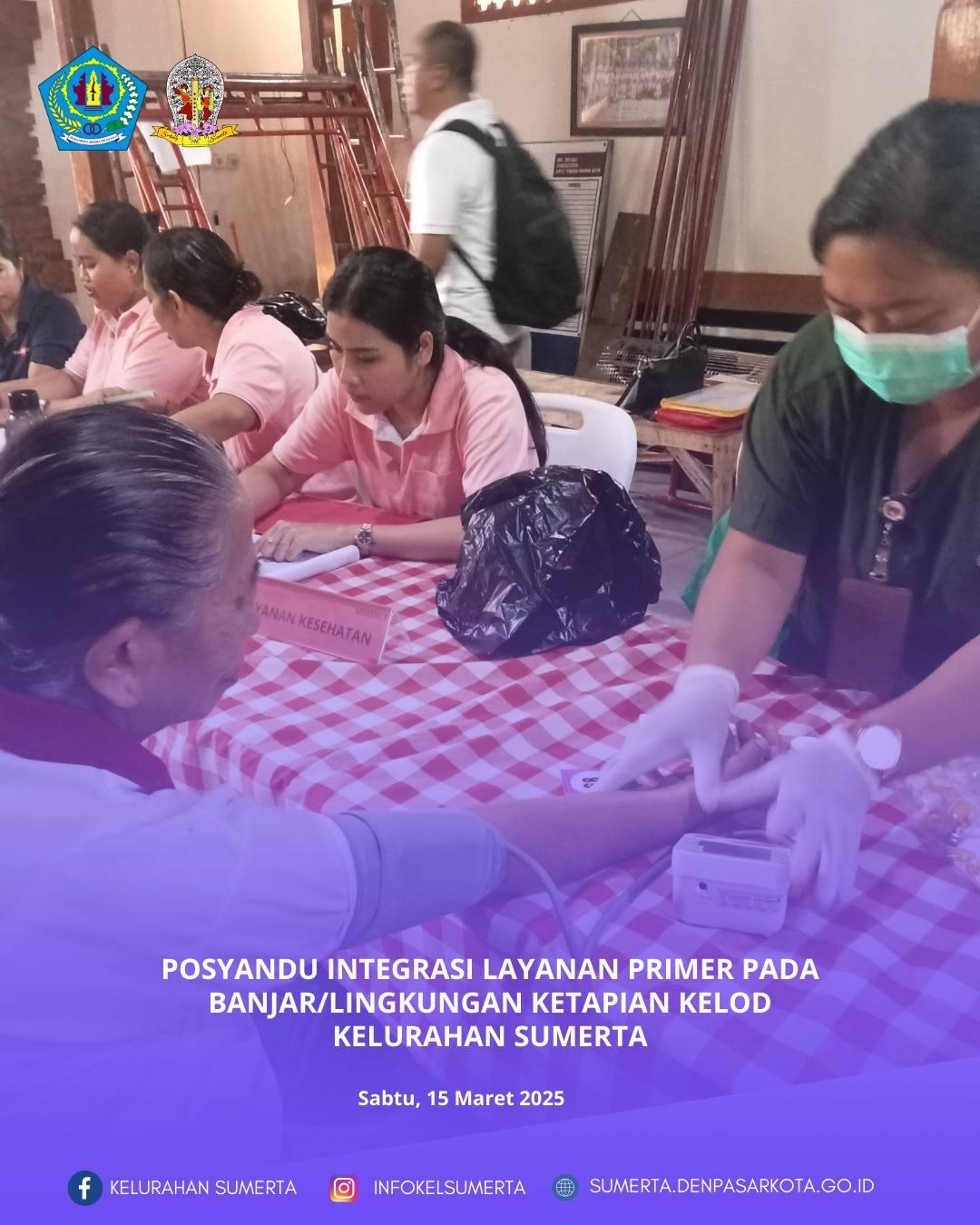 Pemantauan kondisi kesehatan melalui kegiatan posyandu Integrasi Layanan Primer (ILP) bagi seluruh s