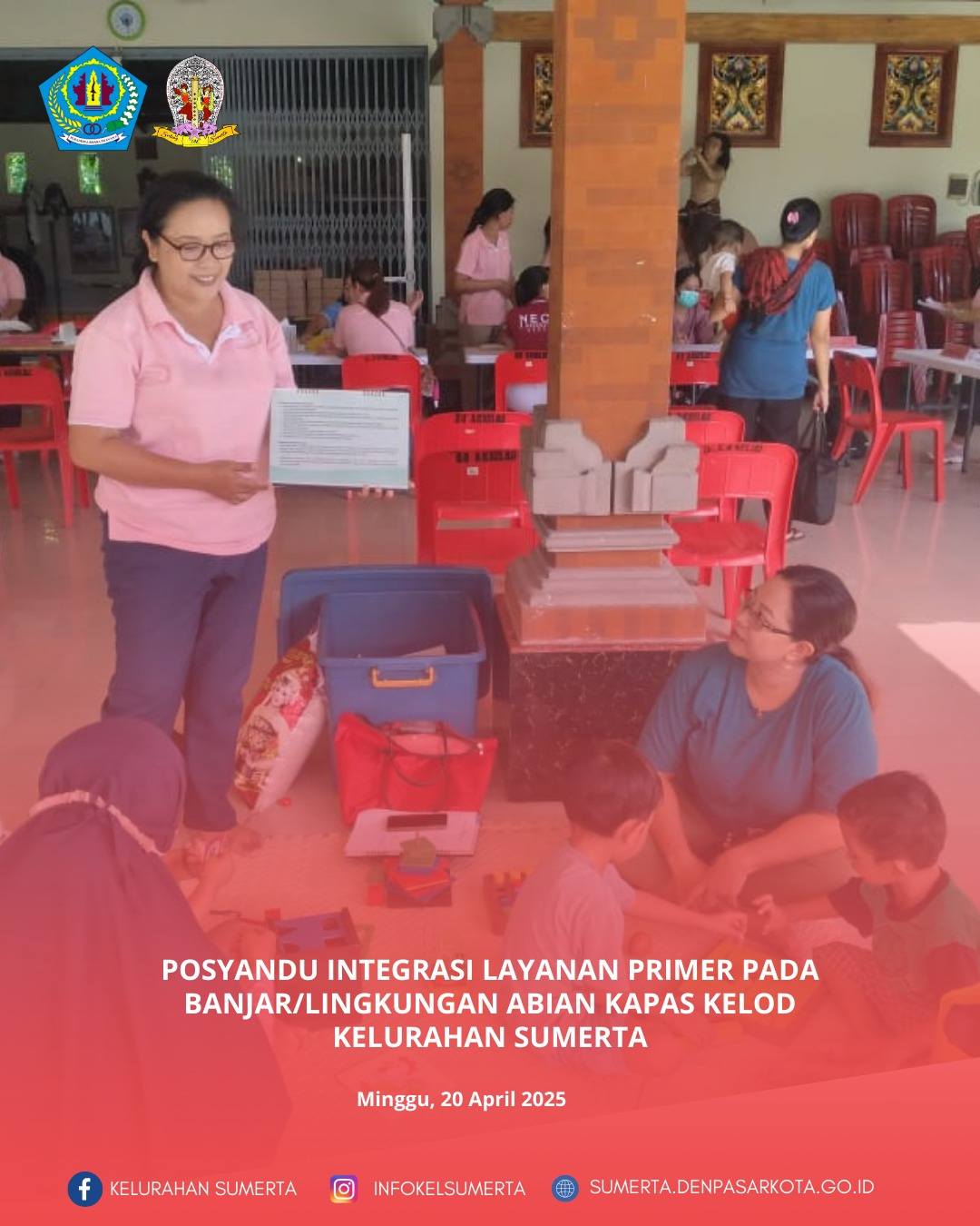 Pemantauan kondisi kesehatan melalui kegiatan posyandu Integrasi Layanan Primer (ILP) bagi seluruh s