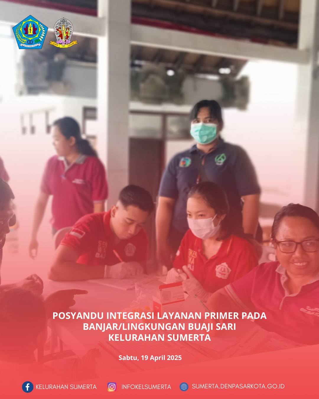 Pemantauan kondisi kesehatan melalui kegiatan posyandu Integrasi Layanan Primer (ILP) bagi seluruh s