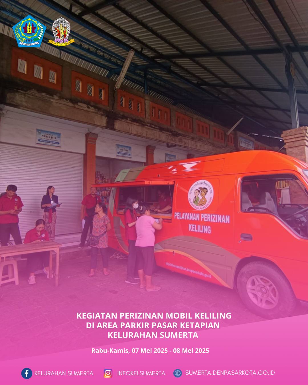 Kegiatan perizinan keliling (layanan informasi dan pendampingan OSS RBA) diadakan oleh DPMPTSP Kota 