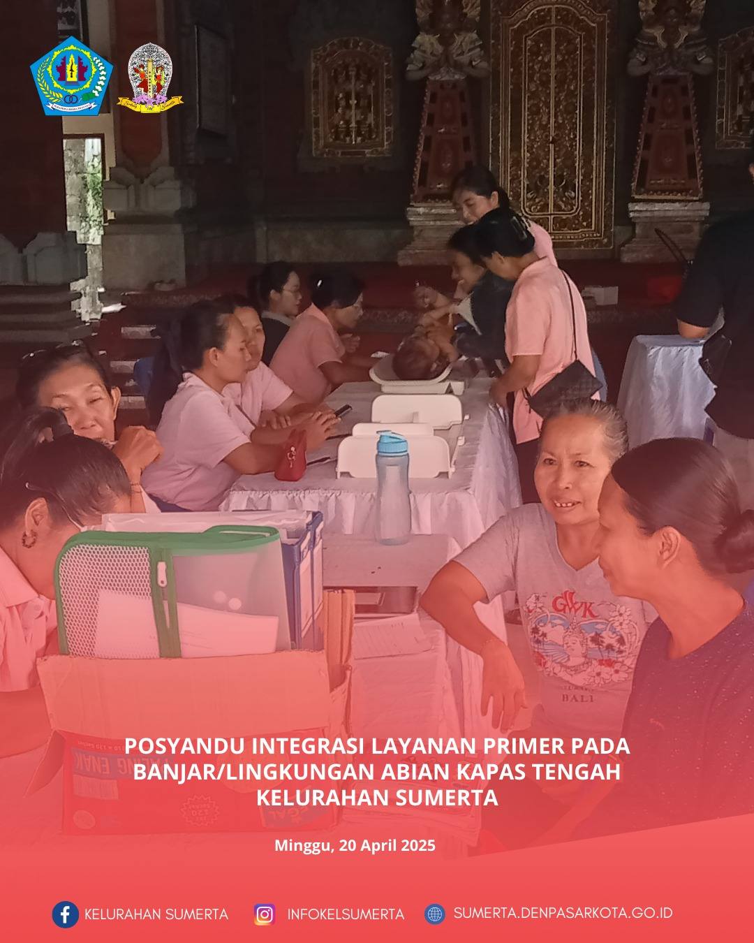 Pemantauan kondisi kesehatan melalui kegiatan posyandu Integrasi Layanan Primer (ILP) bagi seluruh s