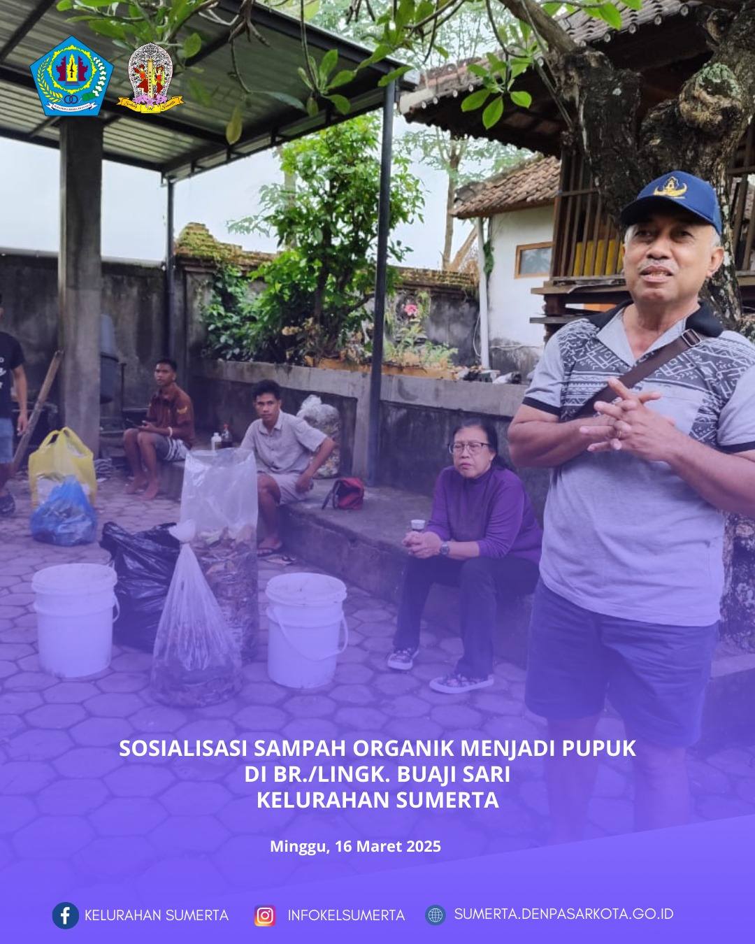 Sosialisasi pengolahan sampah organik menjadi pupuk cair yang difasilitasi oleh Dosen dan Mahasiswa 