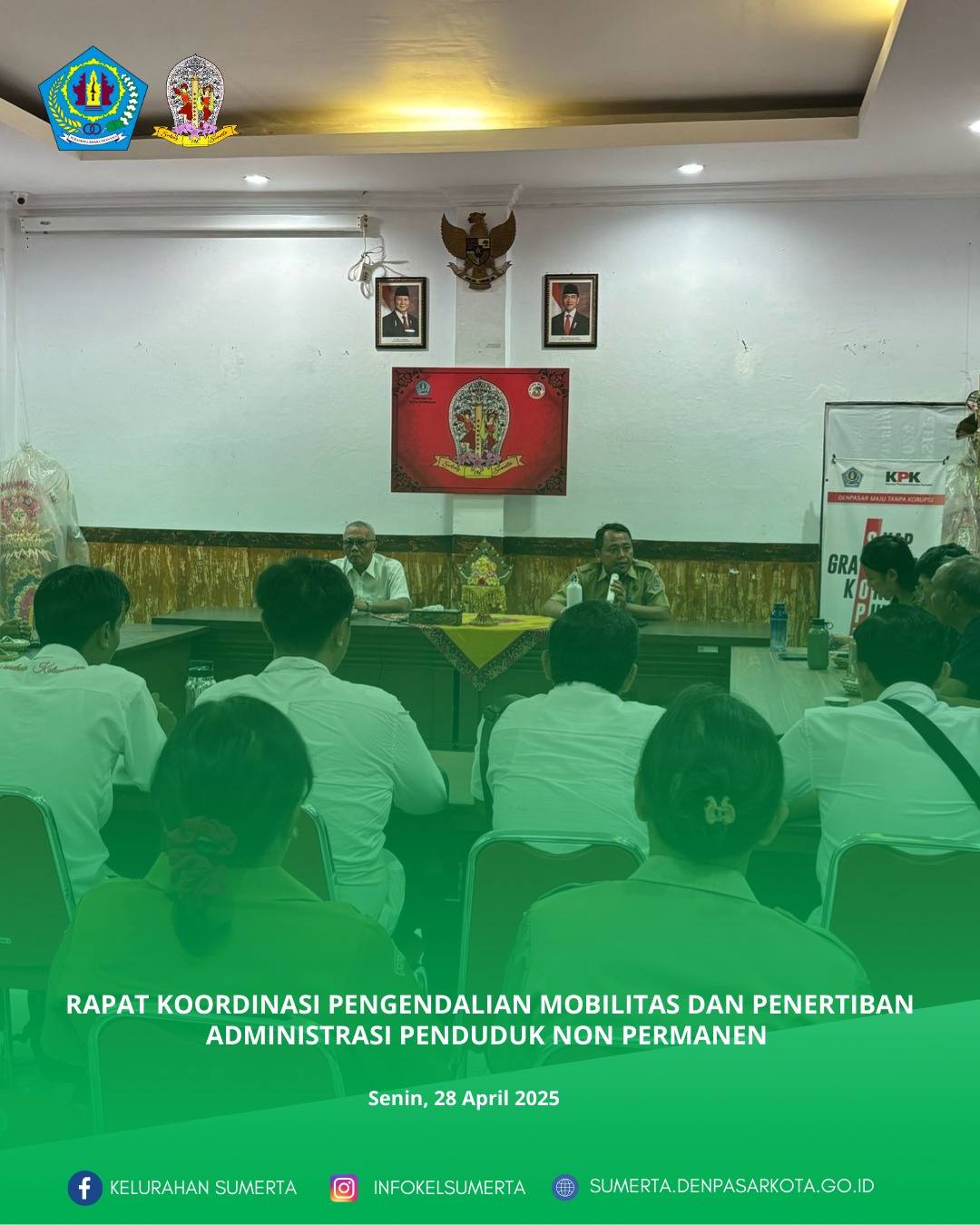 Rapat koordinasi persiapan pengendalian mobilitas dan penertiban administrasi penduduk non-permanen 