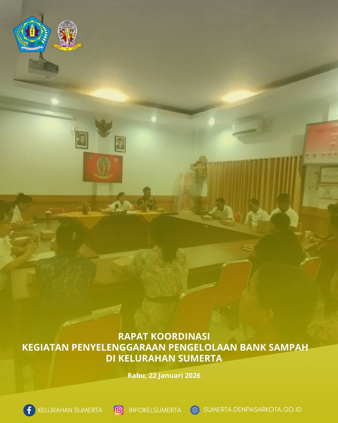 Optimalisasi sinergitas (koordinasi) secara berkelanjutan terkait penyelenggaraan layanan kebersihan