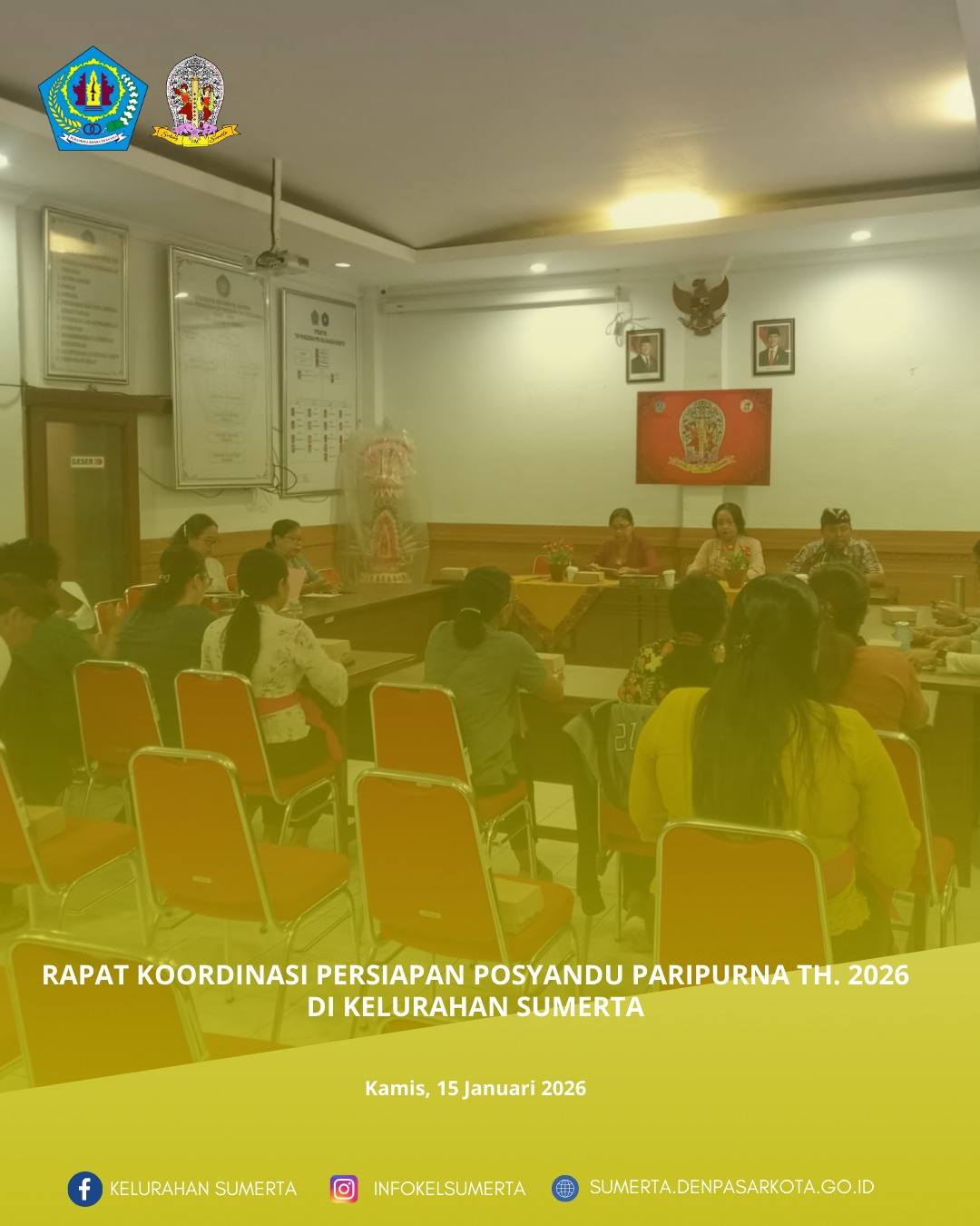 Rapat Koordinasi Persiapan posyandu paripurna tahun 2026 di Kelurahan Sumerta